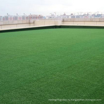 УФ проектированные зеленые прочная искусственная трава для украшения настила